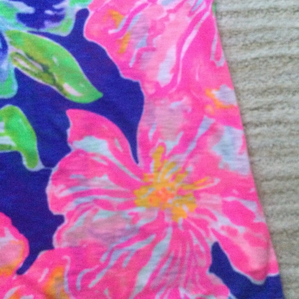 Lilly Pulitzer Women’s Luxletic Anisa Tank Top In Beckon Blue Jungle Utopia L - Picture 6 of 11